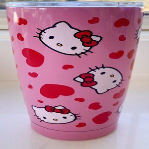 Sanrio Hello Kitty Valentine's Red Hearts Insulated Tumbler Cup w/Lid NEW